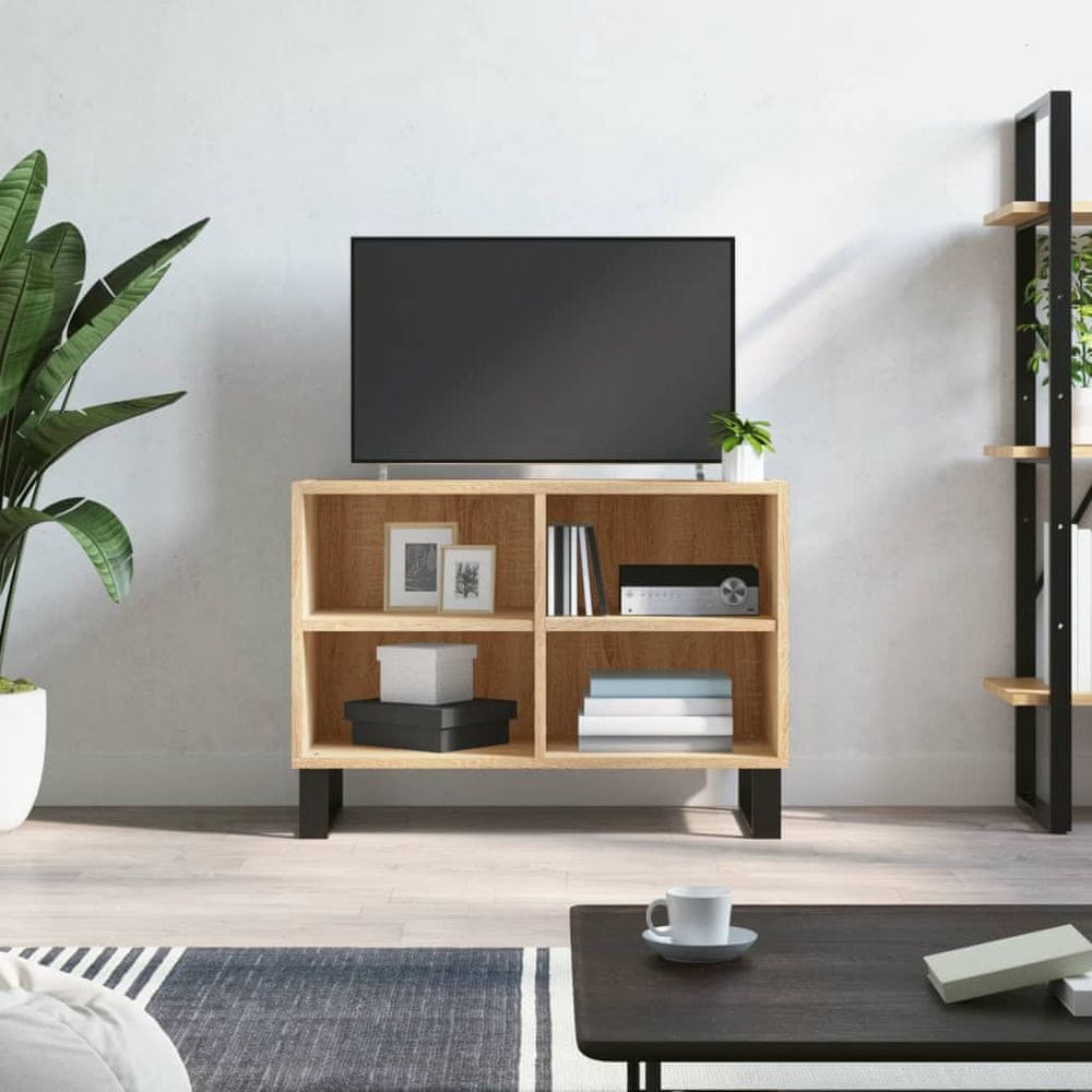 Vidaxl TV skrinka dub sonoma 69,5x30x50 cm kompozitné drevo